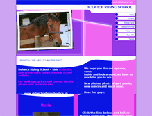 Tablet Screenshot of dulwichridingschool4kids.co.uk